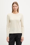 The North Face longsleeve sportowy damski Shadow beżowy NF0A8E1EDOM1
