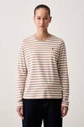 U.S. Polo Assn. longsleeve damski bawełniany Stripe LS beżowy WUP1947