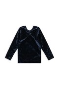 Дитячий лонгслів Konges Sløjd CARLITO BLOUSE GRS колір синій KS104244