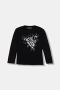 Guess longsleeve dziecięcy kolor czarny K6RI01 K6YW4