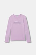 United Colors of Benetton tričko s dlhým rukávom detské bavlnené fialové 3I9WC10S7