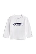 Tommy Hilfiger longsleeve niemowlęcy kolor biały z aplikacją KN0KN02147