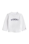 Tommy Hilfiger longsleeve niemowlęcy kolor biały z aplikacją KN0KN02147