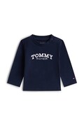 Tommy Hilfiger longsleeve niemowlęcy kolor granatowy z aplikacją KN0KN02147