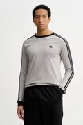 adidas Originals longsleeve bawełniany kolor szary gładki KE3542
