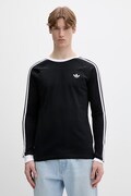 adidas Originals longsleeve bawełniany kolor czarny gładki KE3546