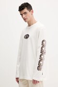 adidas Originals longsleeve bawełniany kolor beżowy z nadrukiem KS6859