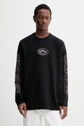 adidas Originals longsleeve bawełniany kolor czarny z nadrukiem KS6860