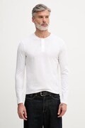United Colors of Benetton longsleeve męski bawełniany biały 3N78U10C3