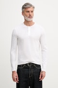 United Colors of Benetton longsleeve męski bawełniany biały 3N78U10C3
