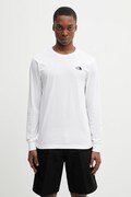 The North Face longsleeve Simple Dome kolor biały gładki NF0A8EU3FN41