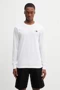 The North Face longsleeve Simple Dome kolor biały gładki NF0A8EU3FN41