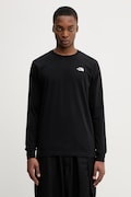 The North Face longsleeve Simple Dome kolor czarny gładki NF0A8EU3JK31