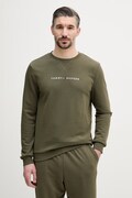 Tommy Hilfiger μπλούζα ανδρική με βαμβάκι πράσινη UM0UM03666