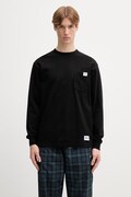 Neighborhood longsleeve męski bawełniany czarny 261FPNH.CSM03