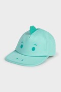 Mayoral czapka z daszkiem bawełniana dziecięca kolor turkusowy 10149