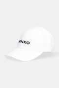 Pinko czapka z daszkiem bawełniana kolor biały 106739 A38Q