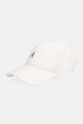 Tommy Hilfiger čiapka so šiltom dámska bavlnená béžová AW0AW18331