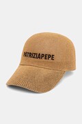 Patrizia Pepe czapka z daszkiem damska beżowa 2F0142 V014