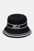 Karl Lagerfeld kapelusz damski K/SIGNATURE czarny B2W46078