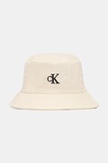 Calvin Klein pălărie tip bucket pentru femei, din bumbac bej LV04F5101G