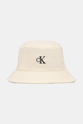 Calvin Klein pălărie tip bucket pentru femei, din bumbac bej LV04F5101G