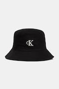 Calvin Klein pălărie tip bucket pentru femei, din bumbac neagră LV04F5101G