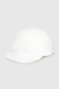 Mayoral czapka z daszkiem bawełniana dziecięca kolor biały 10150