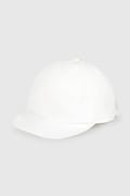 Mayoral czapka z daszkiem bawełniana dziecięca kolor biały 10150