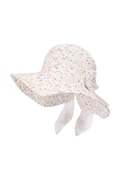 Jamiks klobúk so širokým okrajom detský bavlnený MILOA béžový JLI101