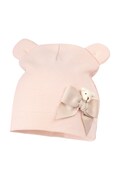 Jamiks czapka beanie dziecięca PELUNA różowa JWI112