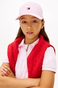 Tommy Hilfiger čiapka so šiltom detská bavlnená ružová KA0KA00025