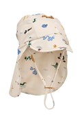 Liewood czapka z daszkiem dziecięca Cecilia Swim Hat beżowa LW19880