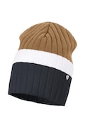 Jamiks czapka beanie dziecięca bawełniana PUFFE brązowa JWI016