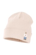 Jamiks czapka beanie dziecięca bawełniana FOCU beżowa JWI037