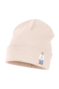 Jamiks czapka beanie dziecięca bawełniana FOCU beżowa JWI037