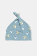 United Colors of Benetton czapka niemowlęca bawełniana niebieska 6SDFRA003