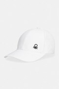 United Colors of Benetton baseballová čepice dětská bavlněná bílá 6WJSRA00D