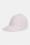 United Colors of Benetton Baseballová čepice dětská bavlněná růžová 6WJSRA00D