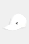 United Colors of Benetton kšiltovka dětská bavlněná bílá 6WJSRA00E