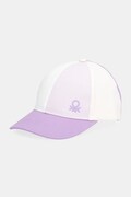 United Colors of Benetton kapa sa šiltom za djecu pamučna ljubičasta 6YE1RA00B