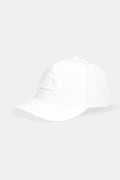 Armani Exchange czapka z daszkiem bawełniana kolor biały XM002224 AF15502