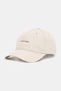 Calvin Klein καπέλο μπέιζμπολ ανδρικό βαμβακερό μπεζ LV04D5080G