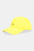 Tommy Hilfiger czapka z daszkiem męska bawełniana żółta AM0AM14099
