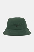 Tommy Jeans καπέλο bucket ανδρικό βαμβακερό πράσινο AM0AM14201