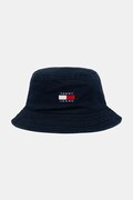 Tommy Jeans Καπέλο bucket ανδρικό βαμβακερό σκούρο μπλε AM0AM14267