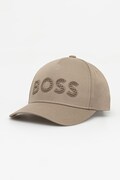 BOSS Green czapka z daszkiem męska bawełniana Golf beżowa 50560379