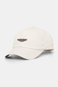 BOSS czapka z daszkiem męska bawełniana BOSS X ASTON MARTIN beżowa 50564961