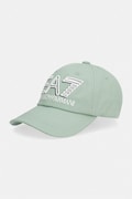 EA7 Emporio Armani șapcă de baseball din bumbac culoarea verde, AF15502.7X000597