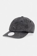 Puma czapka baseballowa jeansowa Wardrobe Essential czarna 025968